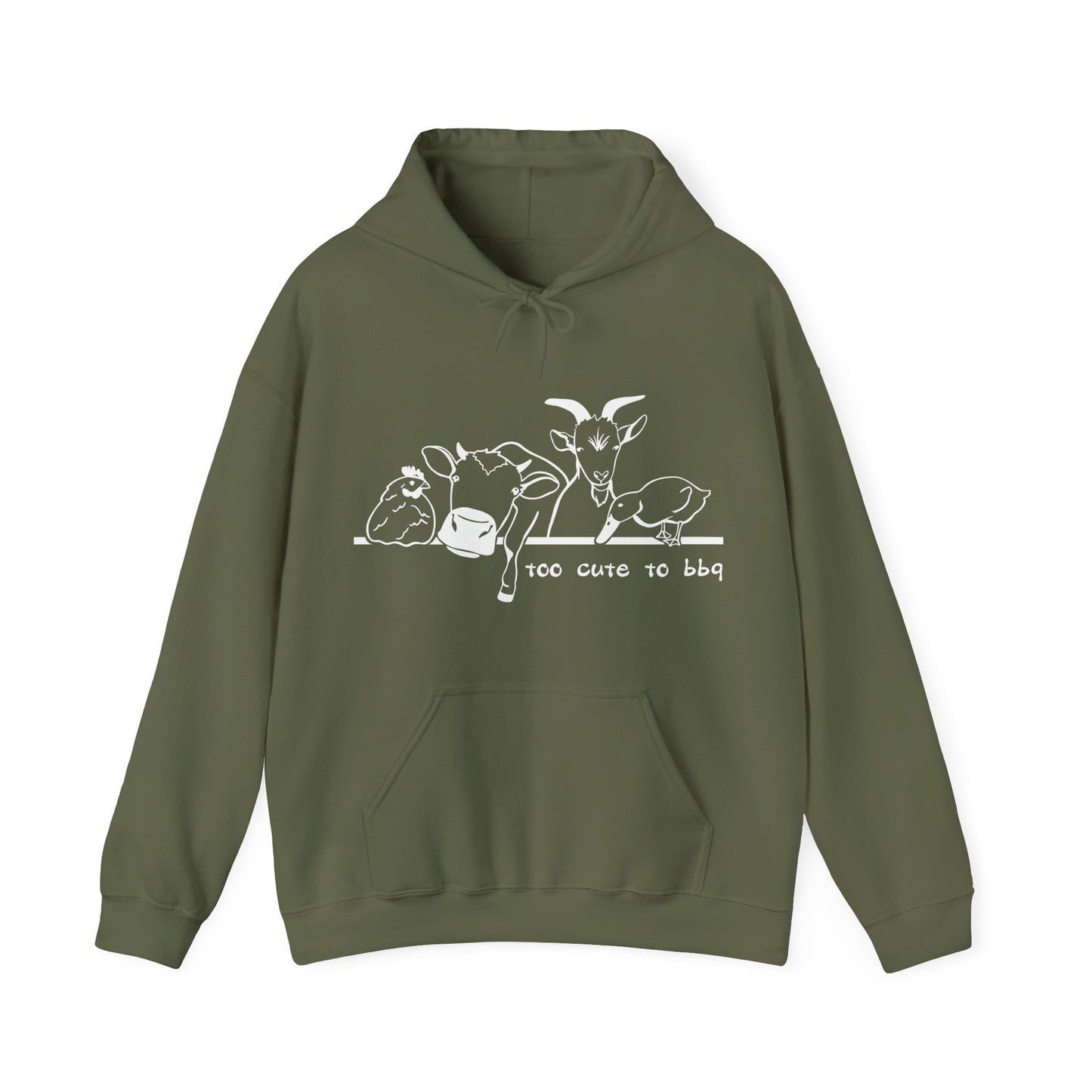 Vegan Vegetarian Animal-lover Hooded Sweatshirt