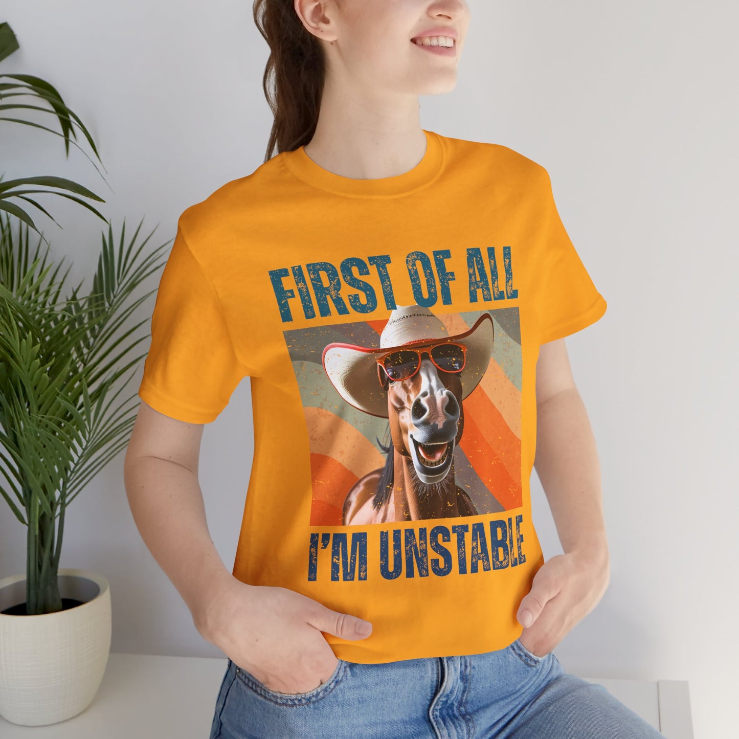 Funny Unstable Horse T-Shirt