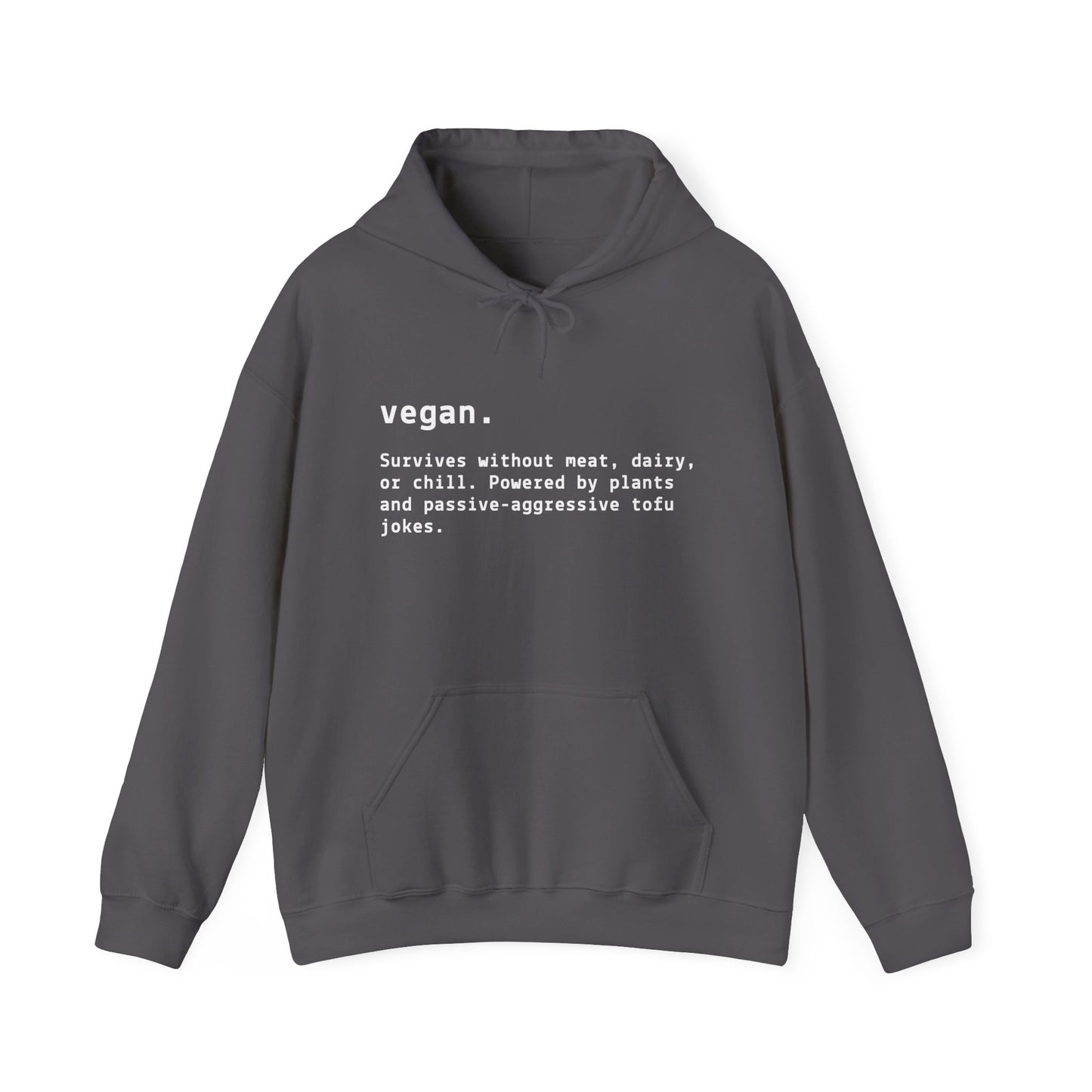 Funny Vegan Definition Hooded Sweatshirt