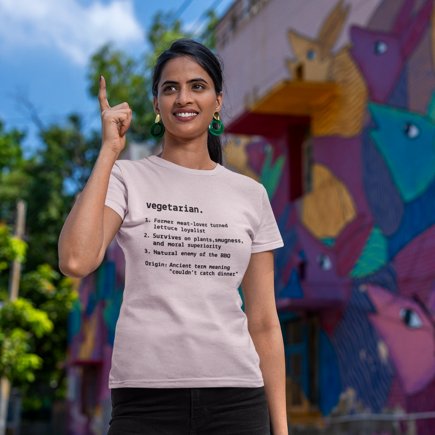 Quirky Vegetarian Humor T-shirt