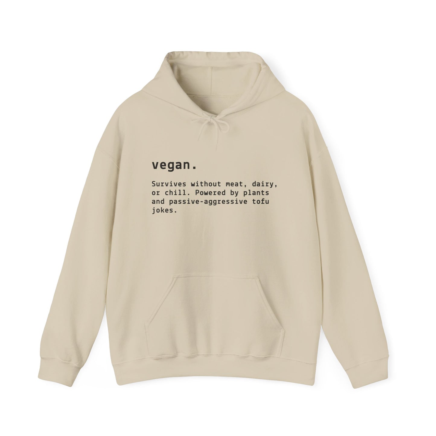 Funny Vegan Definition Hooded Sweatshirt