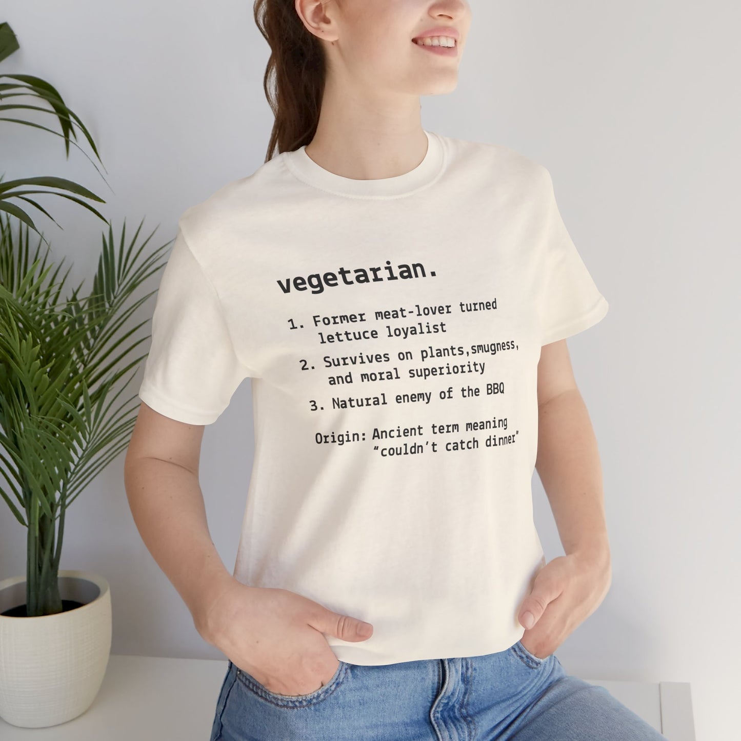 Quirky Vegetarian Humor T-shirt