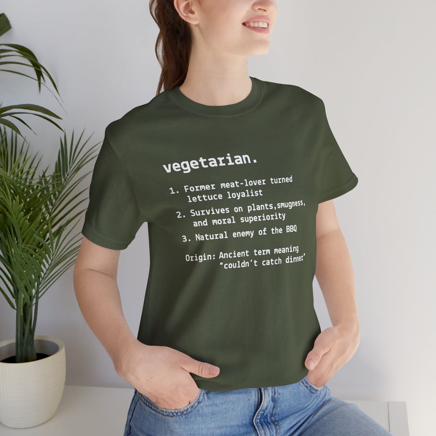Quirky Vegetarian Humor T-shirt