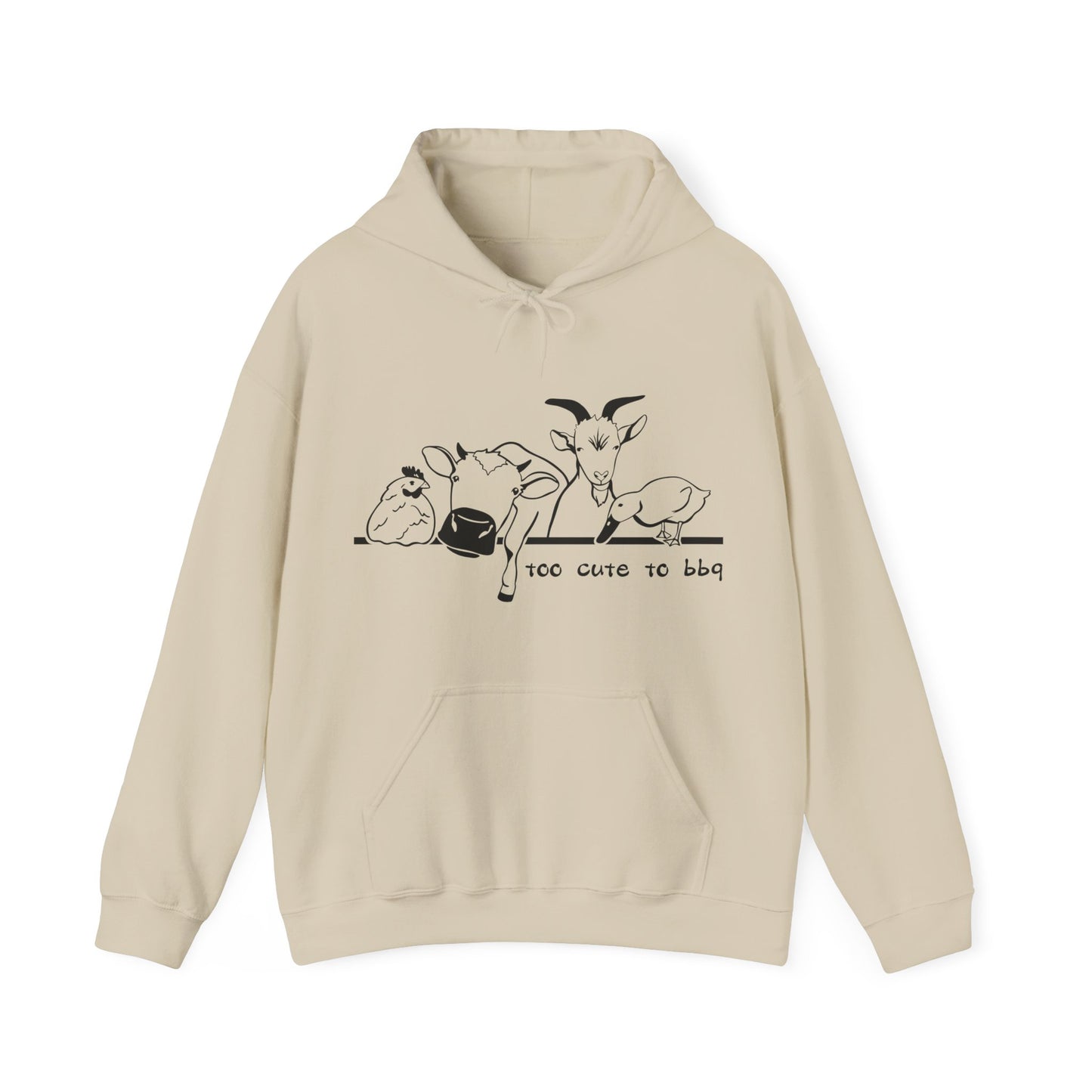 Vegan Vegetarian Animal-lover Hooded Sweatshirt