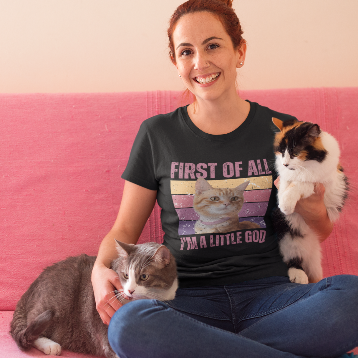 Humorous Cat Attitude T-shirt