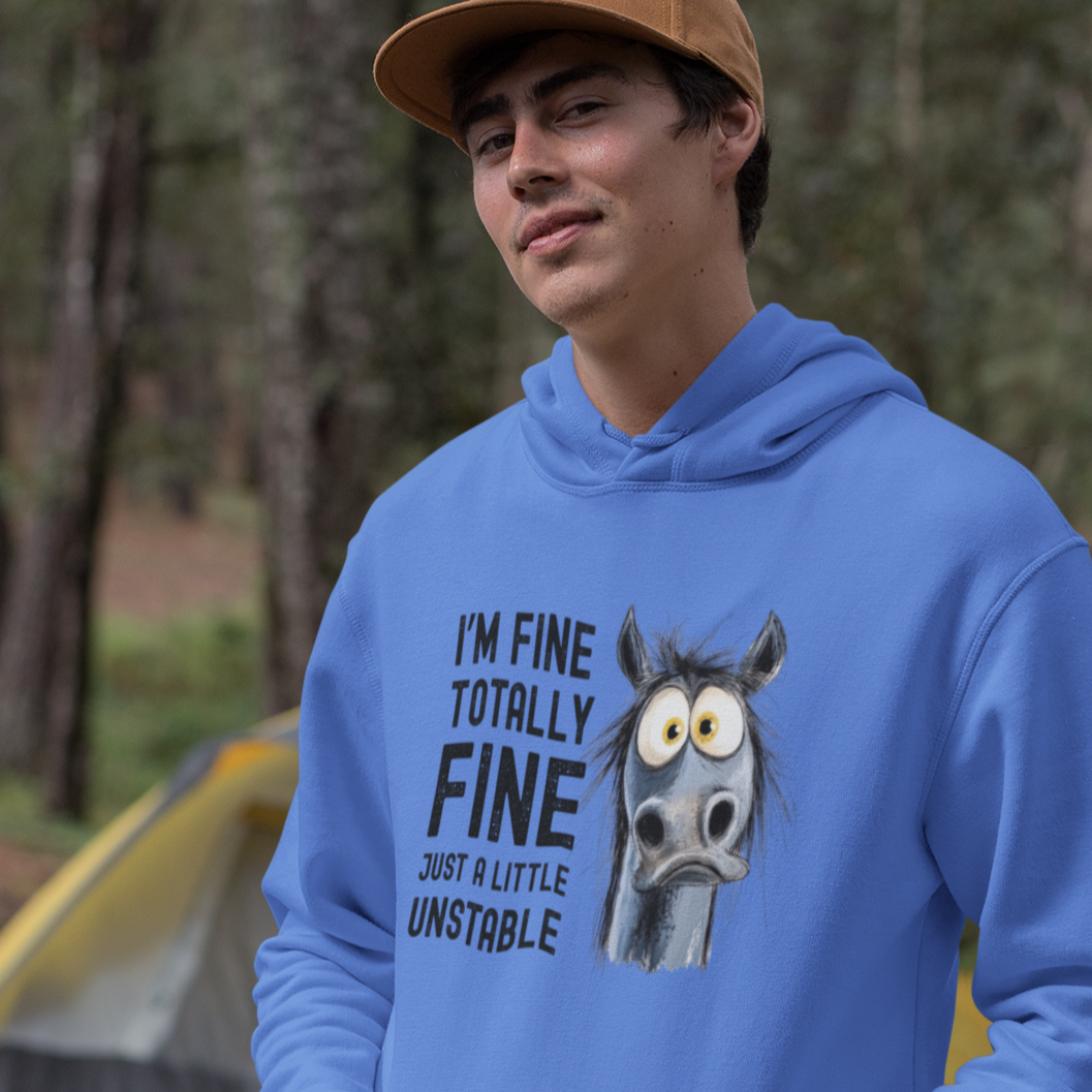 Just a Little Unstable Horse, Hooded Sweatshirt