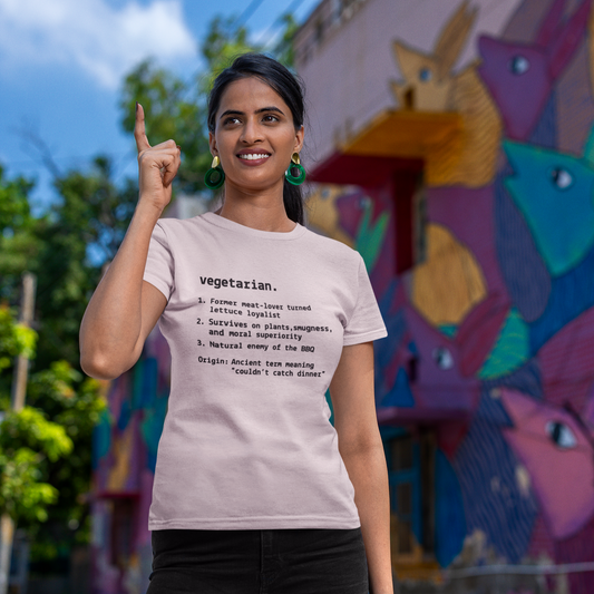 Quirky Vegetarian Humor T-shirt