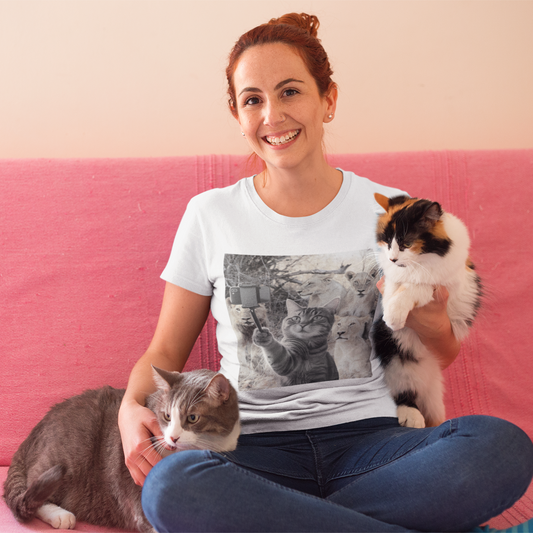 Surreal Cat Lion Selfie Tee