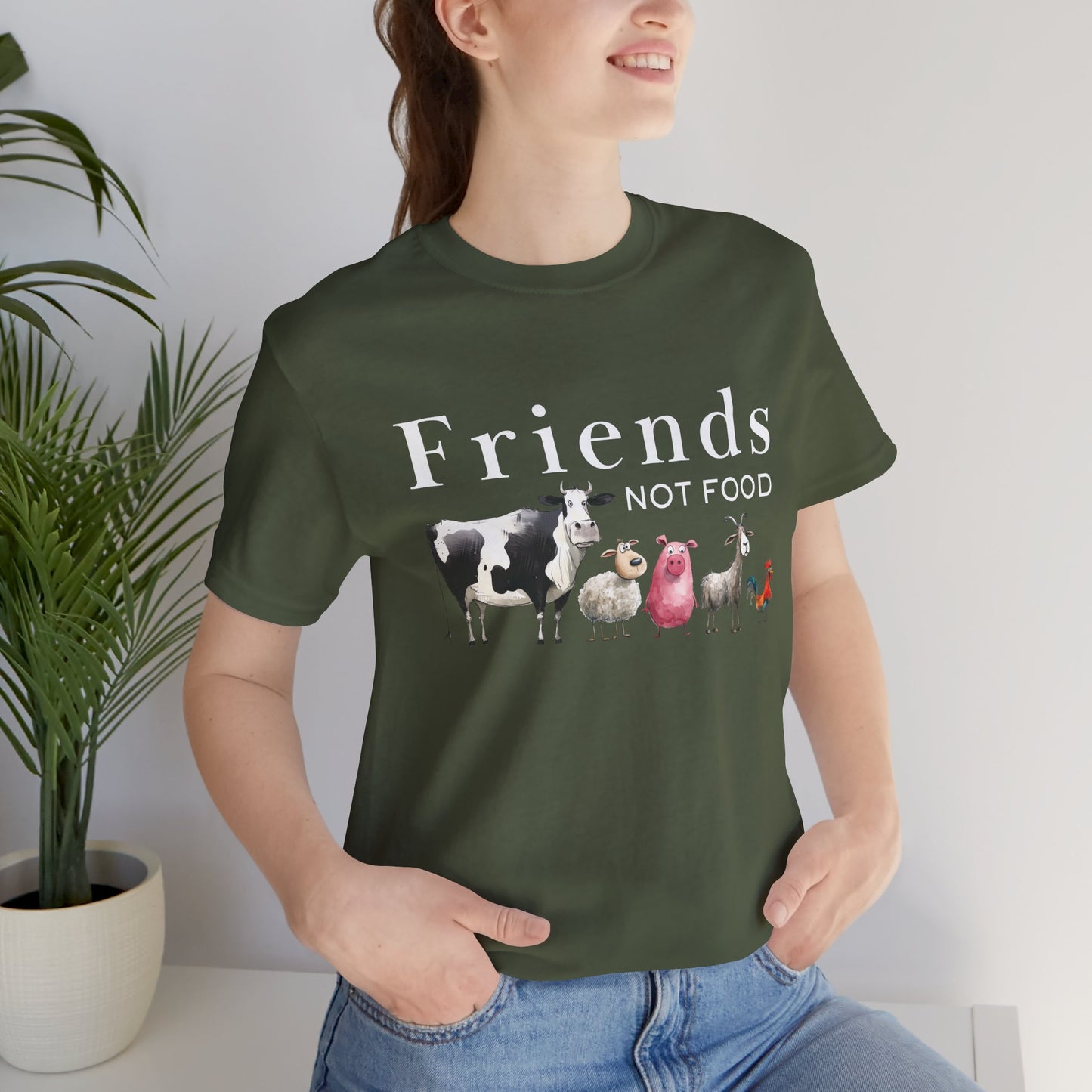 Vegan | Vegetarian Plant-Based Animal Lover Tee