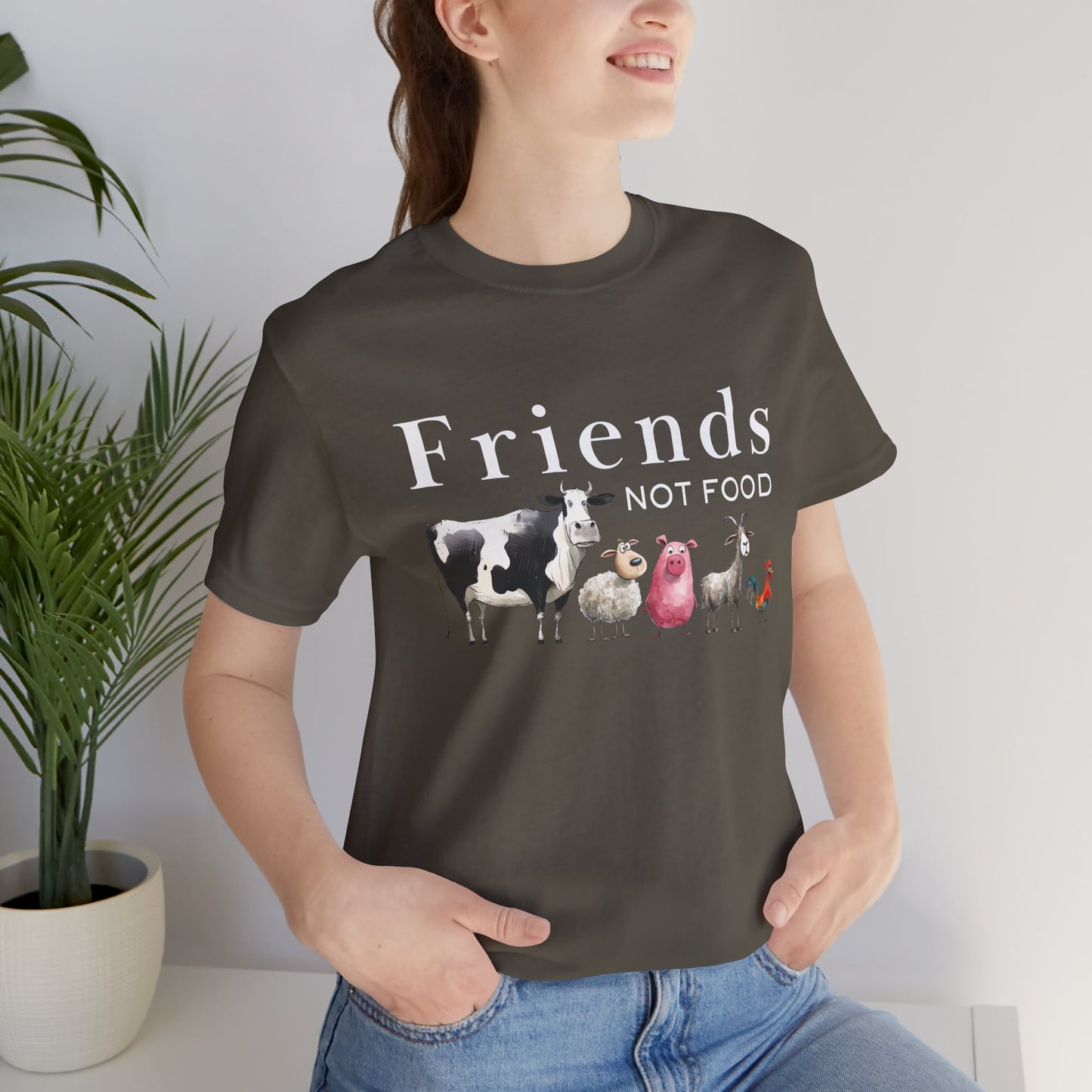 Vegan | Vegetarian Plant-Based Animal Lover Tee