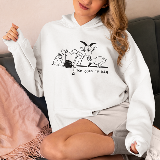 Vegan Vegetarian Animal-lover Hooded Sweatshirt