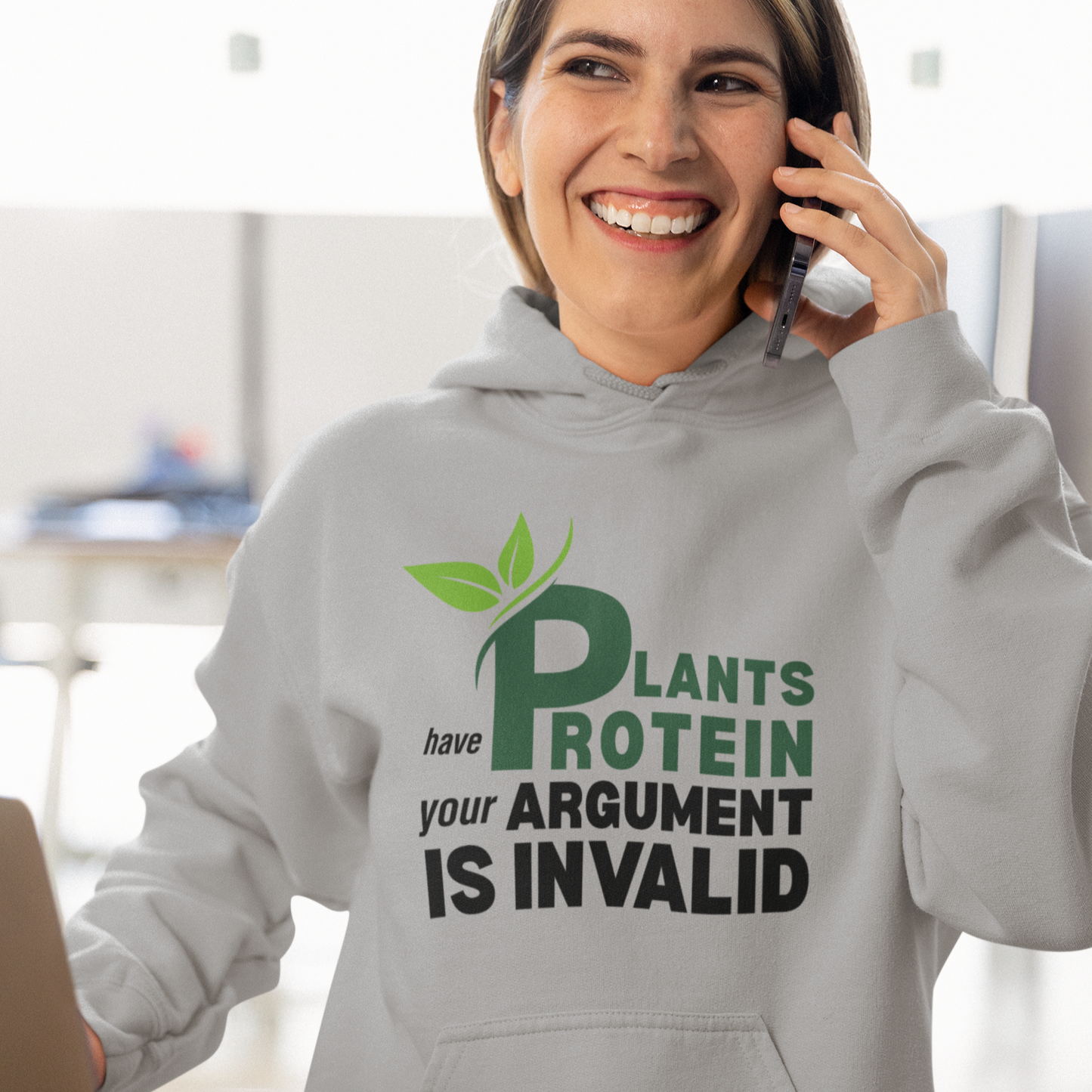 Vegan | Vegetarian Hooded Sweatshirt