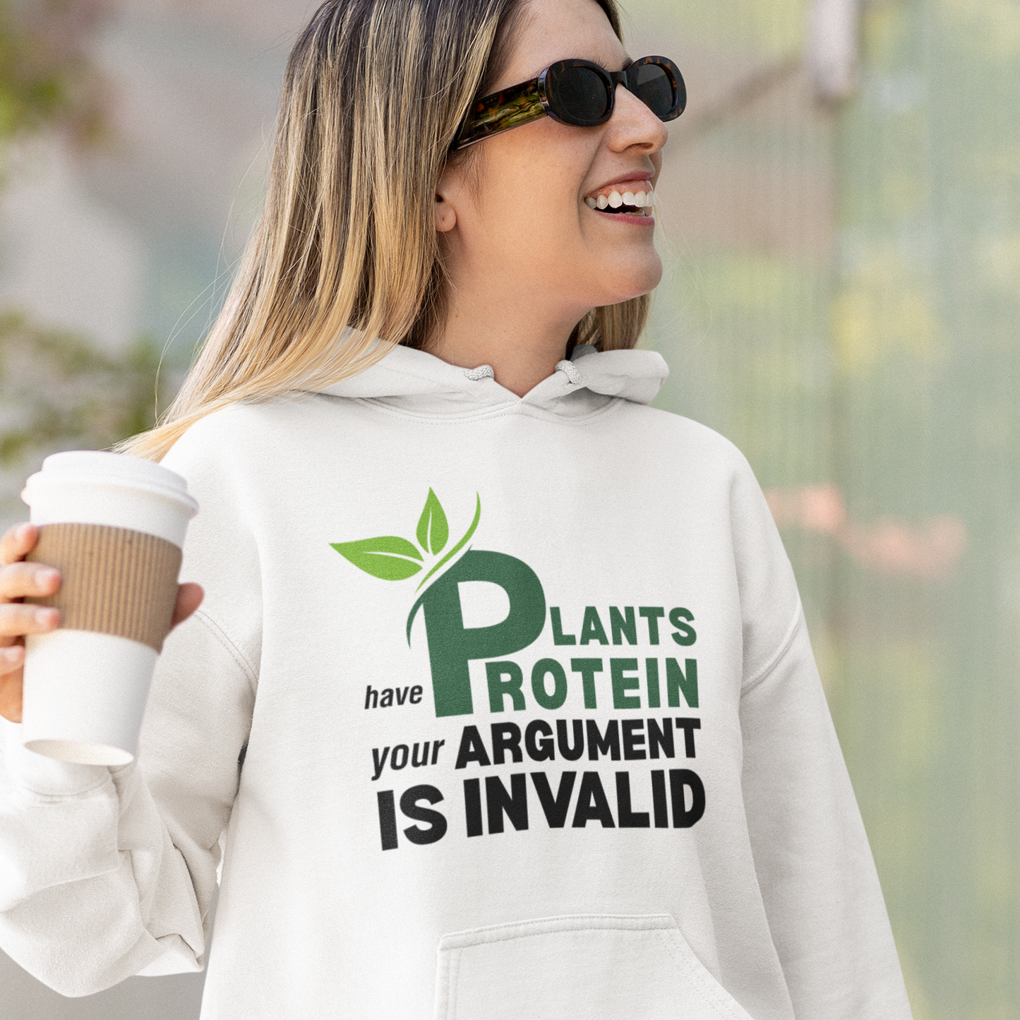 Vegan | Vegetarian Hooded Sweatshirt