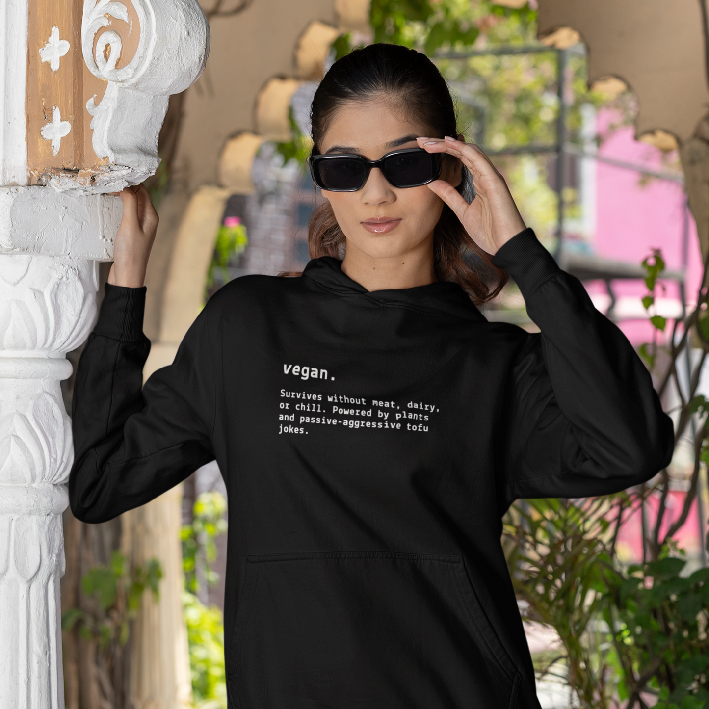 Funny Vegan Definition Hooded Sweatshirt
