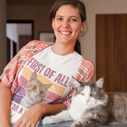 Humorous Cat Attitude T-shirt