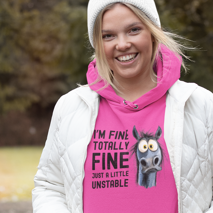 Just a Little Unstable Horse, Hooded Sweatshirt