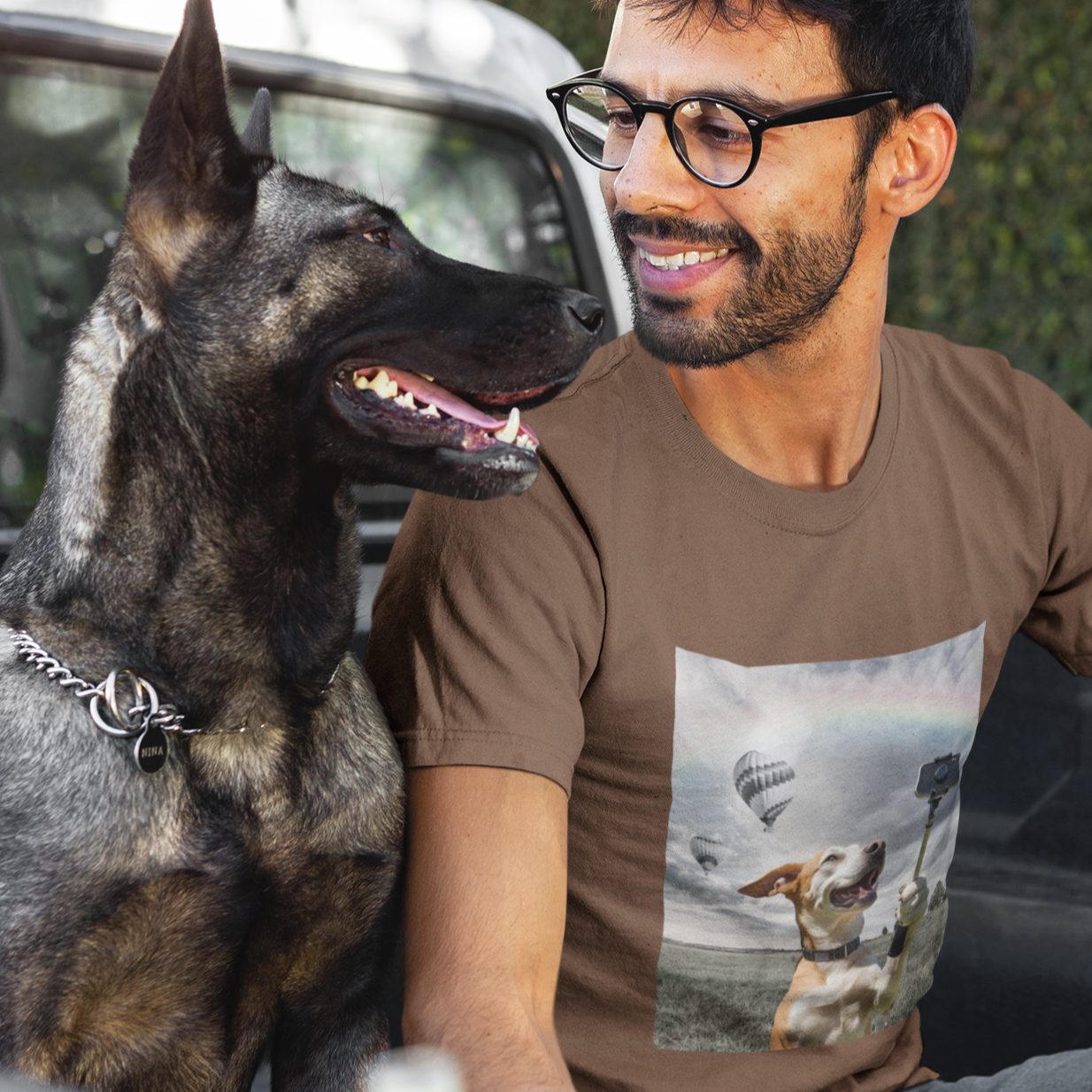 Surreal Dog Selfie Tee