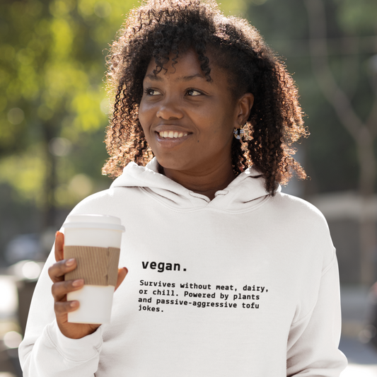 Funny Vegan Definition Hooded Sweatshirt